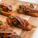 Easy Peasy Anchovy Crostini