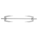Vortex Plus 13L Rotisserie Spit Forks and Bar