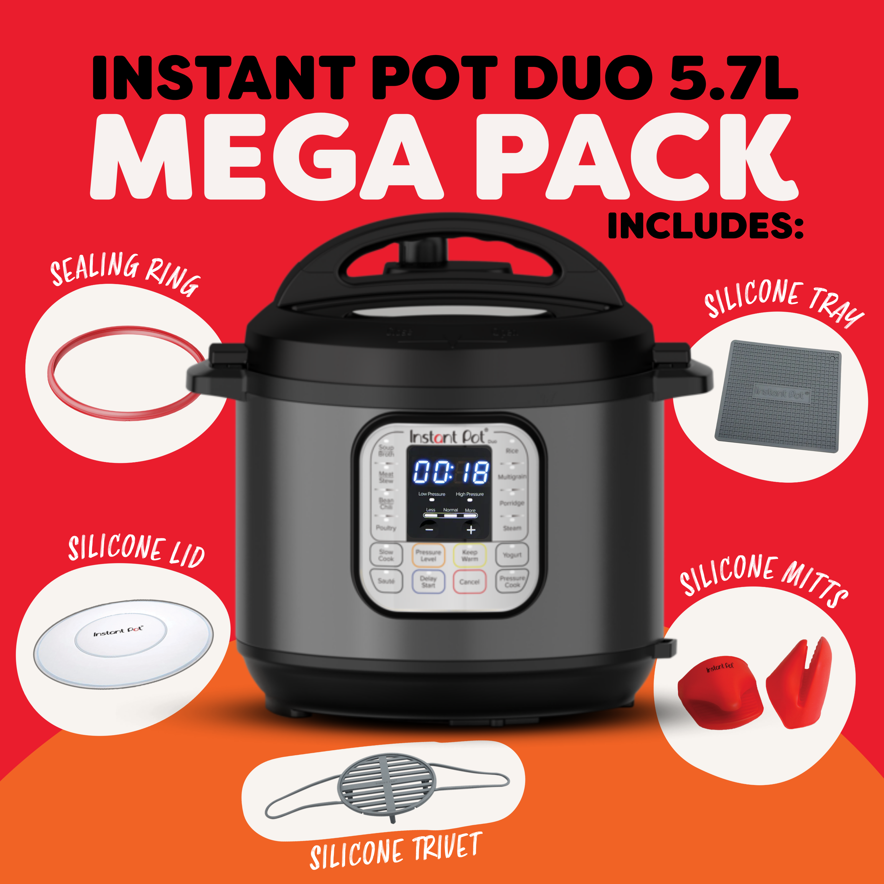 Instant Pot® Duo 5.7L Mega Pack – Instant Pot Australia Instant Pot® Duo 5.7L Mega Pack – Instant Pot Australia